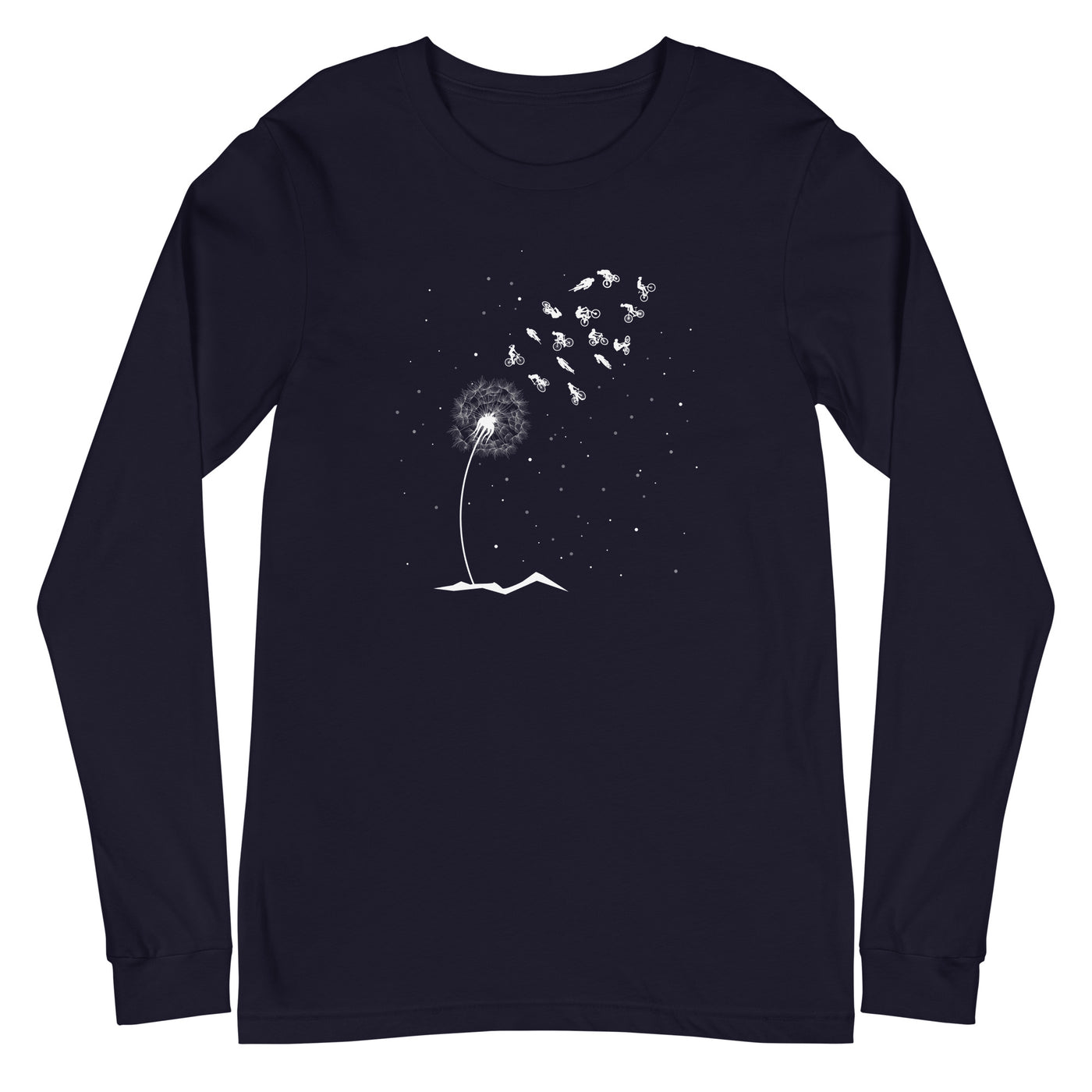 Pusteblume Radfahrer - Longsleeve (Unisex) fahrrad xxx yyy zzz Navy