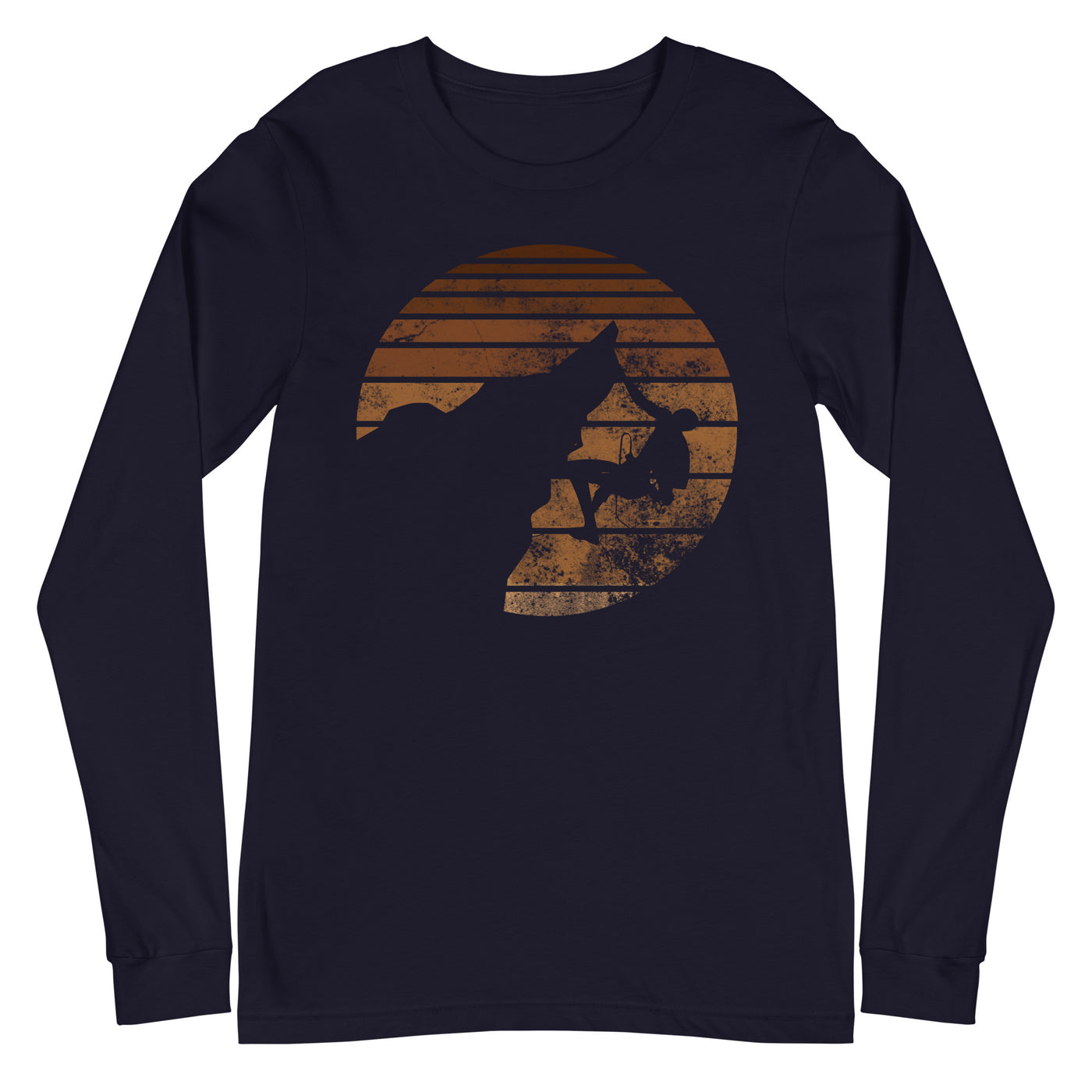 Retro - Klettern - Longsleeve (Unisex) klettern xxx yyy zzz Navy