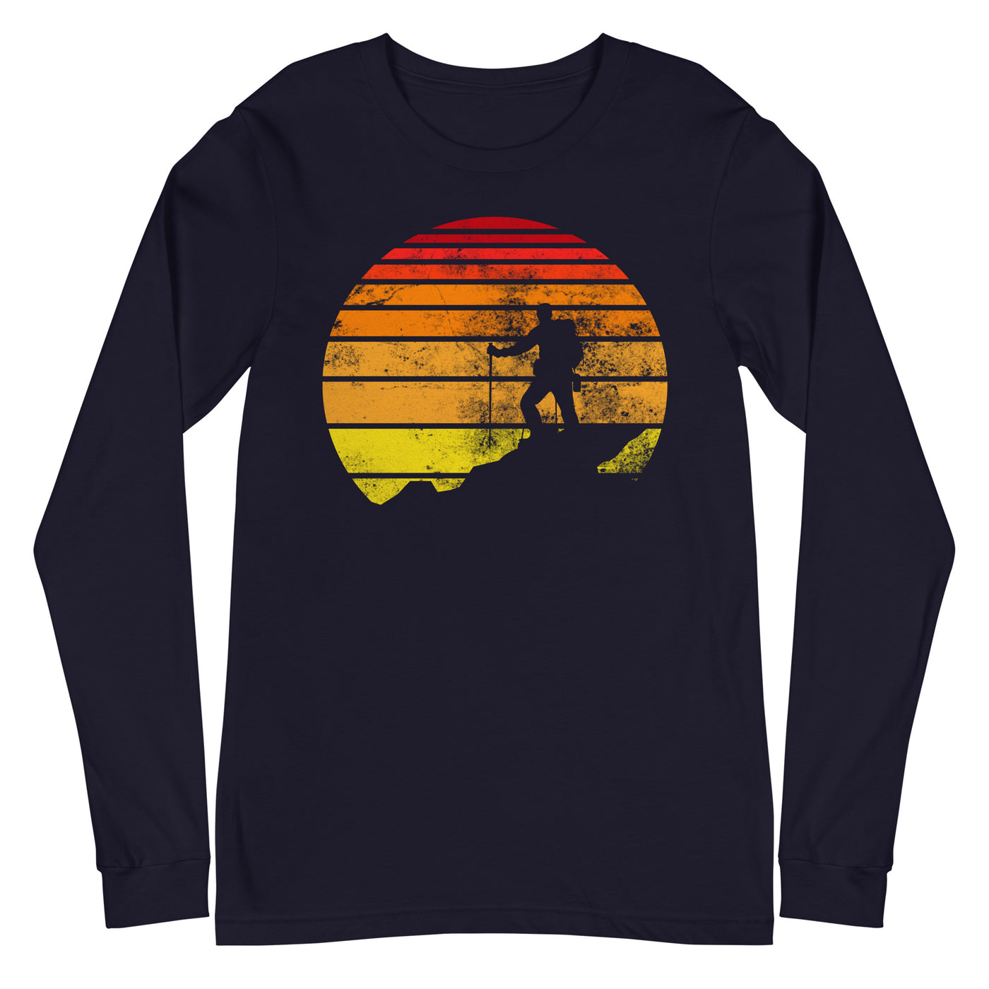 Retro - Wandern - Longsleeve (Unisex) wandern xxx yyy zzz Navy