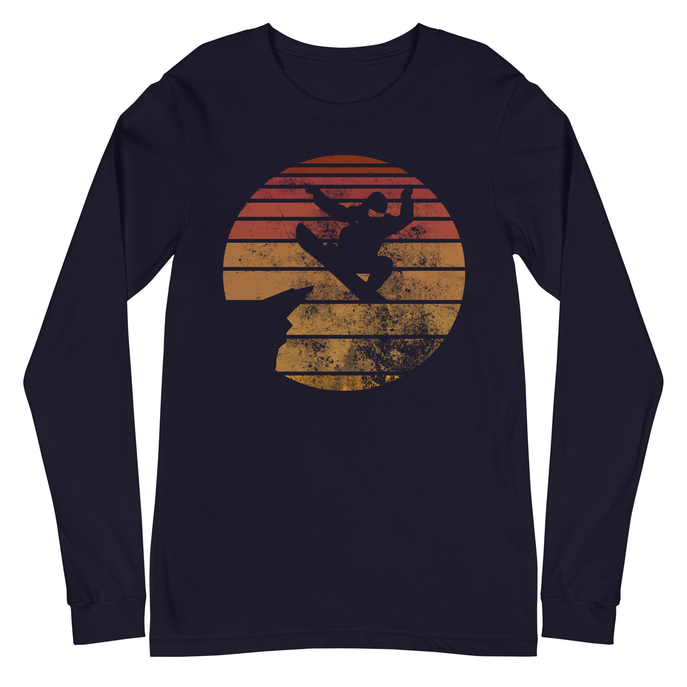 Retro - Snowboarding - Longsleeve (Unisex) snowboarden xxx yyy zzz Navy