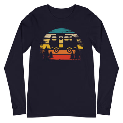 Retro Sonne und Camping - Longsleeve (Unisex) camping xxx yyy zzz Navy