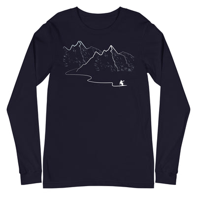 Schifahren - Longsleeve (Unisex) klettern ski xxx yyy zzz Navy