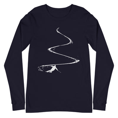 Skibrettln - Longsleeve (Unisex) klettern ski xxx yyy zzz Navy