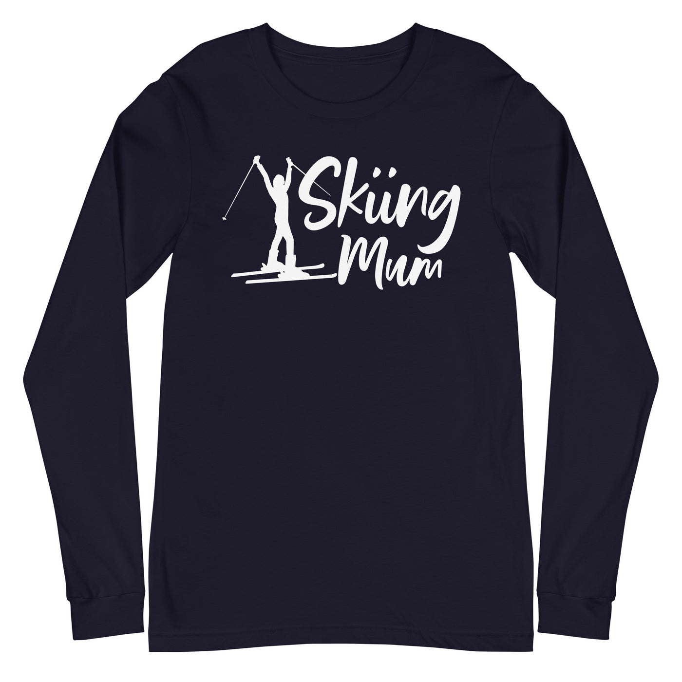 Skifahren Mum - Longsleeve (Unisex) klettern ski xxx yyy zzz Navy