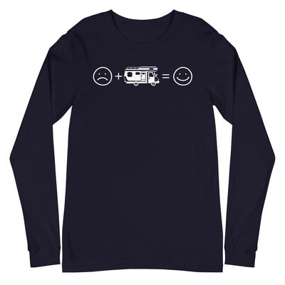 Lächelndes Gesicht und Camping - Longsleeve (Unisex) camping xxx yyy zzz Navy