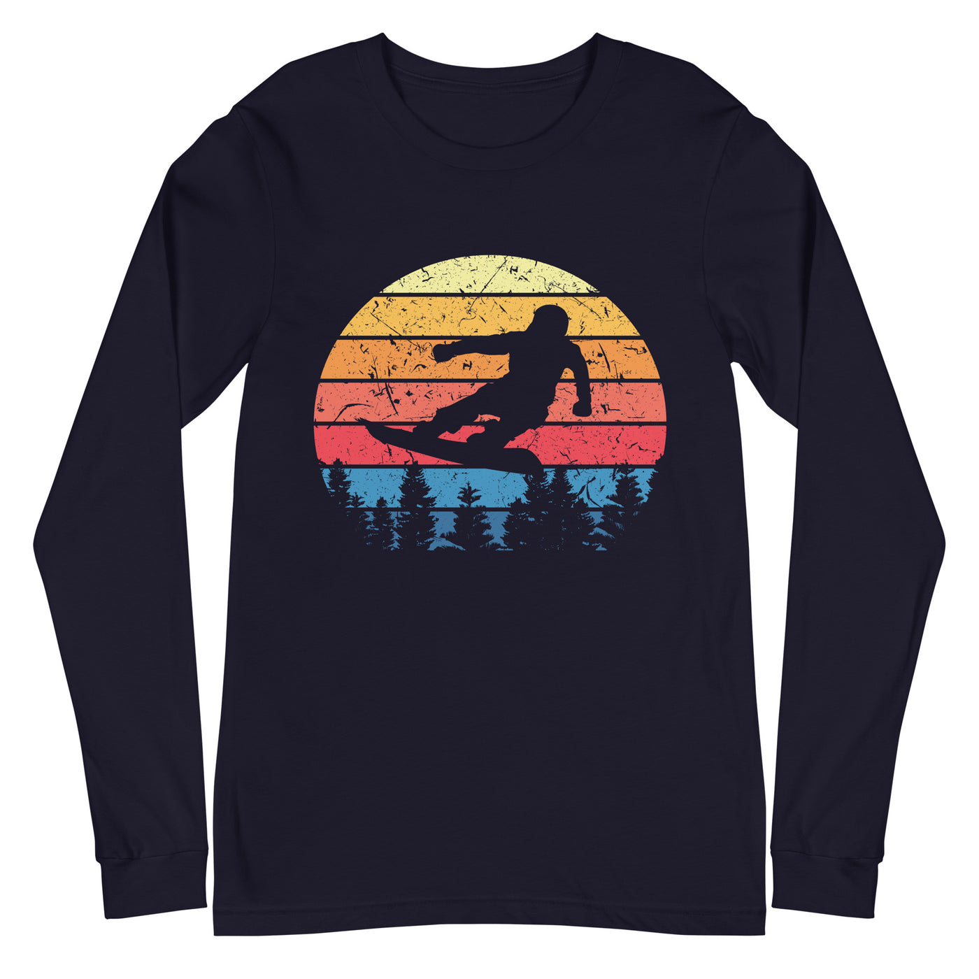 Snowboard Vintage - Longsleeve (Unisex) snowboarden xxx yyy zzz Navy