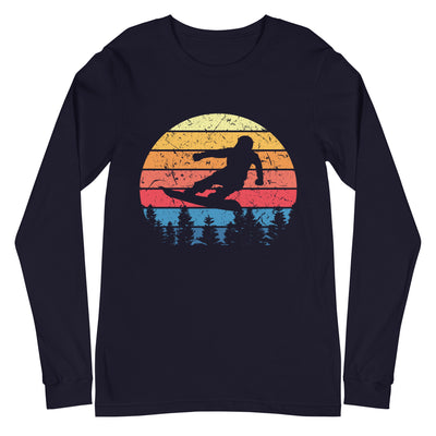 Snowboard Vintage - Longsleeve (Unisex) snowboarden xxx yyy zzz Navy