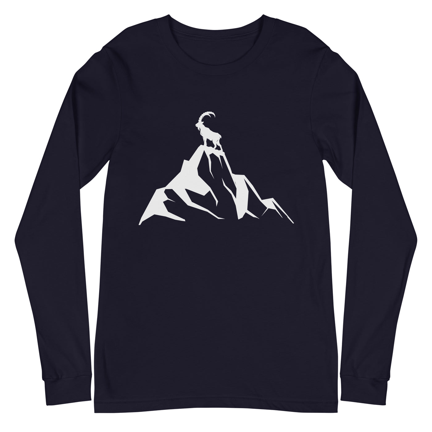 Steinbock am Berg - Longsleeve (Unisex) berge wandern xxx yyy zzz Navy