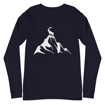 Steinbock am Berg - Longsleeve (Unisex) berge wandern xxx yyy zzz Navy