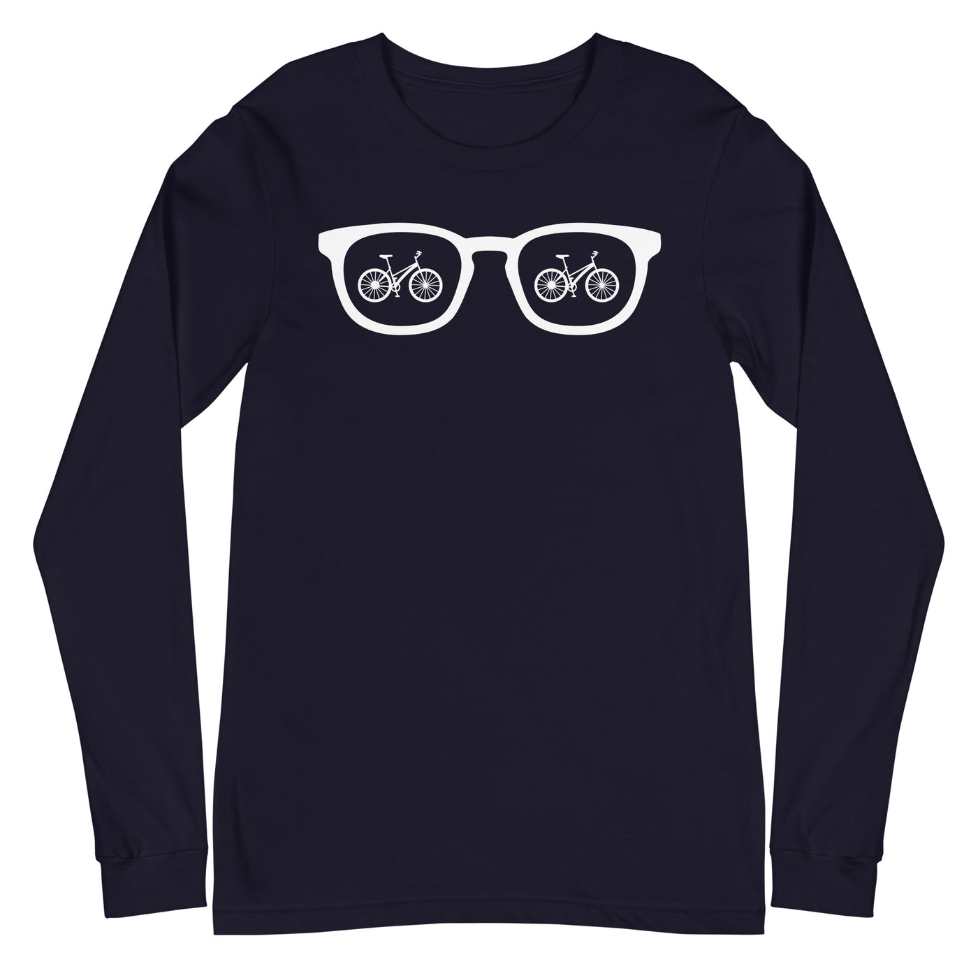 Sonnenbrille und Radfahren - Longsleeve (Unisex) fahrrad xxx yyy zzz Navy