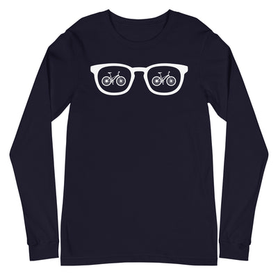 Sonnenbrille und Radfahren - Longsleeve (Unisex) fahrrad xxx yyy zzz Navy