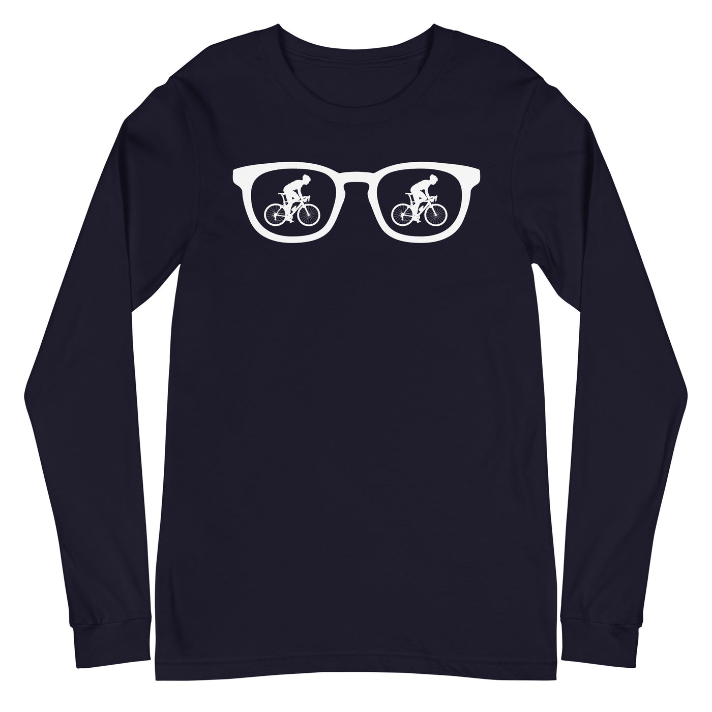 Sonnenbrille und Radfahren 1 - Longsleeve (Unisex) fahrrad xxx yyy zzz Navy