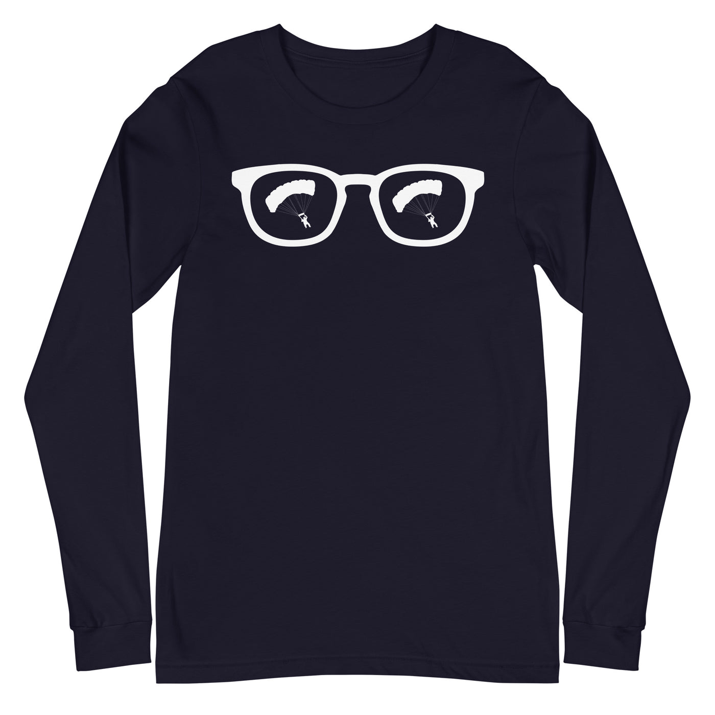 Sonnenbrille und Paragleiten - Longsleeve (Unisex) berge xxx yyy zzz Navy