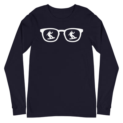 Sonnenbrille und Snowboarding 1 - Longsleeve (Unisex) snowboarden xxx yyy zzz Navy