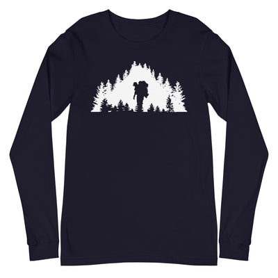 Bäume - Wandern - Longsleeve (Unisex) wandern xxx yyy zzz Navy