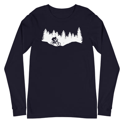 Bäume - Radfahren - (9) - Longsleeve (Unisex) fahrrad xxx yyy zzz Navy