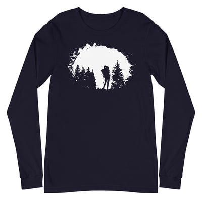 Bäume - Wandern - Longsleeve (Unisex) wandern xxx yyy zzz Navy