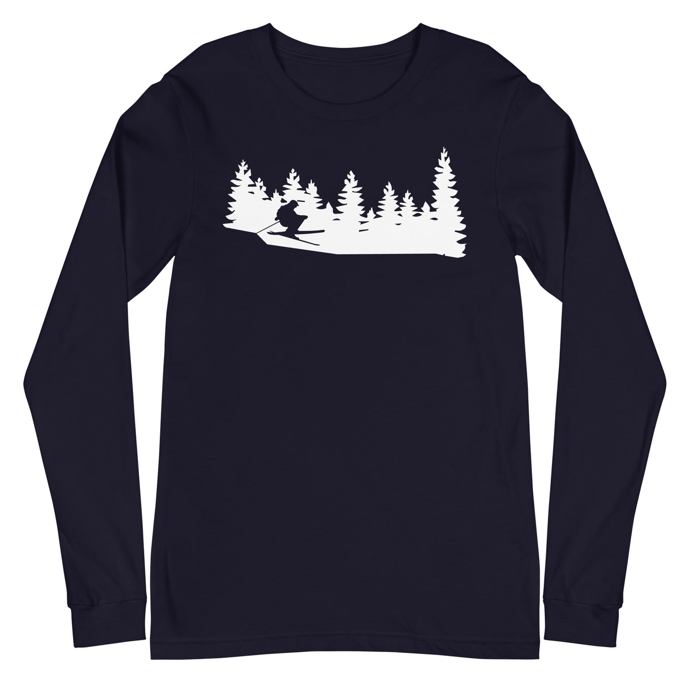 Bäume - Skifahren - Longsleeve (Unisex) klettern ski xxx yyy zzz Navy