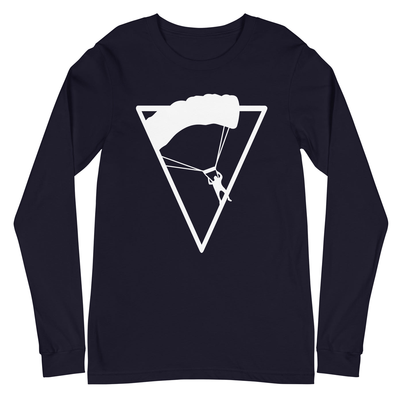 Dreieck - Paragleiten - Longsleeve (Unisex) berge xxx yyy zzz Navy