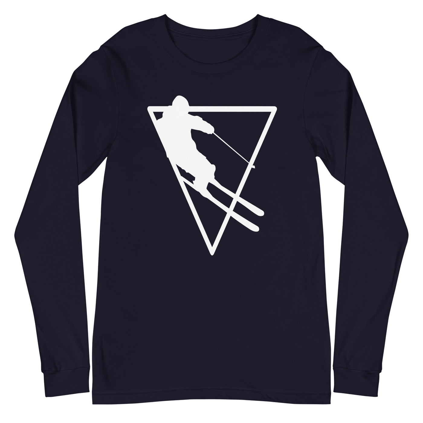 Dreieck - Skifahren - Longsleeve (Unisex) klettern ski xxx yyy zzz Navy