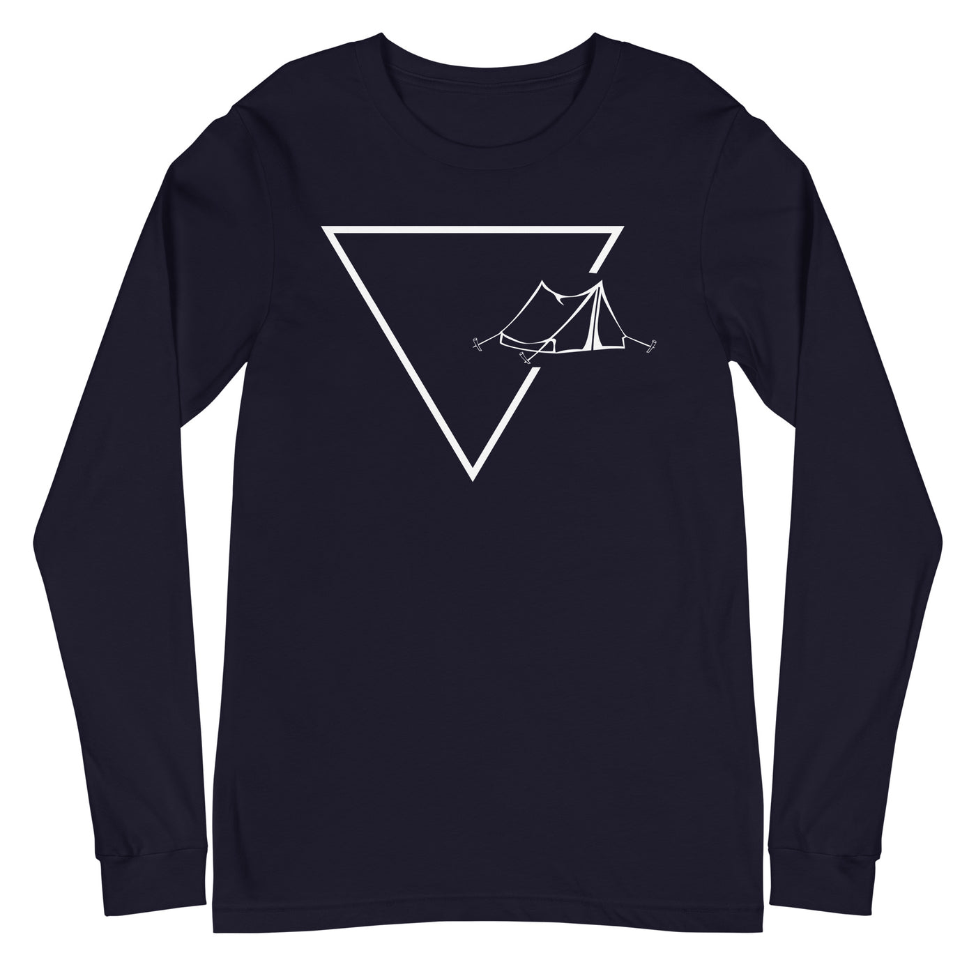 Dreieck 1 und Camping - Longsleeve (Unisex) camping xxx yyy zzz Navy