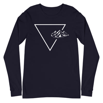 Dreieck 1 und Berge - Longsleeve (Unisex) berge xxx yyy zzz Navy