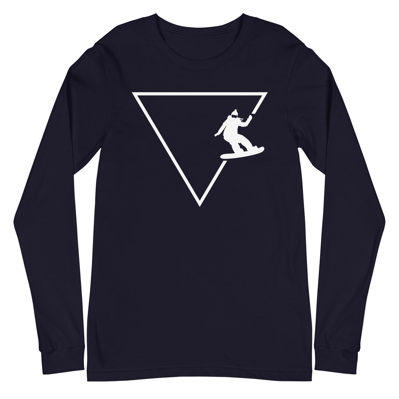 Dreieck 1 und Snowboarding - Longsleeve (Unisex) snowboarden xxx yyy zzz Navy