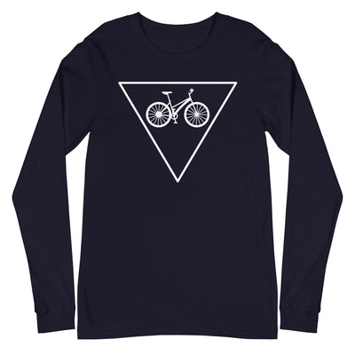 Dreieck und Fahrrad - Longsleeve (Unisex) fahrrad xxx yyy zzz Navy