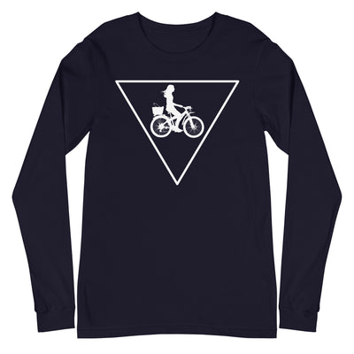 Dreieck und Radfahren - Longsleeve (Unisex) fahrrad xxx yyy zzz Navy