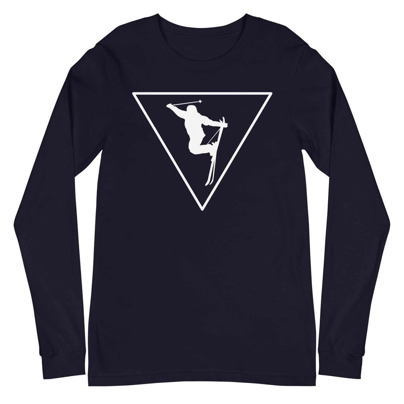 Dreieck und Skifahren - Longsleeve (Unisex) klettern ski xxx yyy zzz Navy