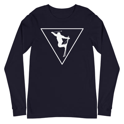 Dreieck und Skifahren - Longsleeve (Unisex) klettern ski xxx yyy zzz Navy