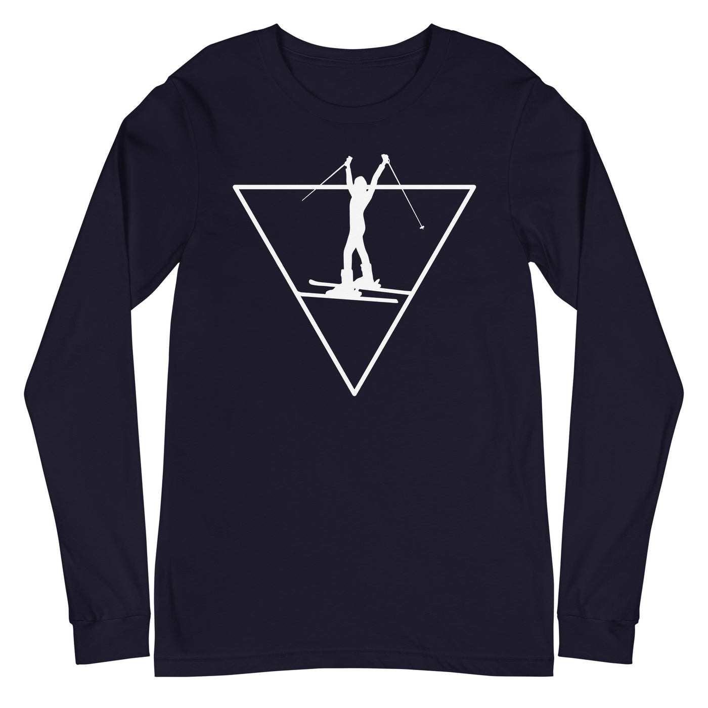 Dreieck und Skifahren - Longsleeve (Unisex) klettern ski xxx yyy zzz Navy