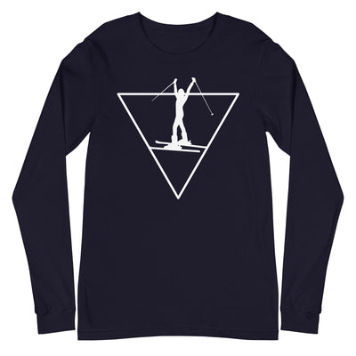 Dreieck und Skifahren - Longsleeve (Unisex) klettern ski xxx yyy zzz Navy