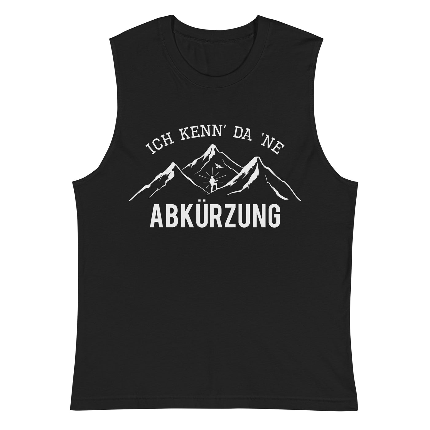 Ich Kenne Da Ne Abkürzung - Muskelshirt (Unisex) berge wandern Schwarz