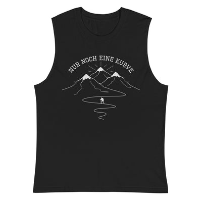 Nur noch eine Kurve - Muskelshirt (Unisex) berge wandern Schwarz