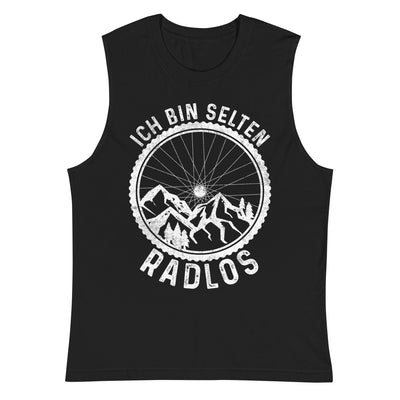 Ich bin selten radlos - Muskelshirt (Unisex) fahrrad mountainbike Schwarz