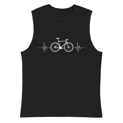 Fahrrad Herzschlag - Muskelshirt (Unisex) fahrrad mountainbike Schwarz