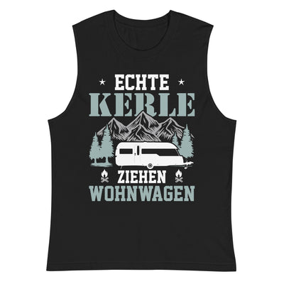 Echte Kerle ziehen Wohnwagen - Muskelshirt (Unisex) camping Schwarz