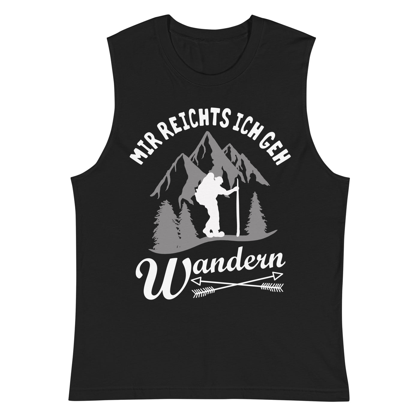 Mir reichts ich geh wandern - Muskelshirt (Unisex) wandern Schwarz