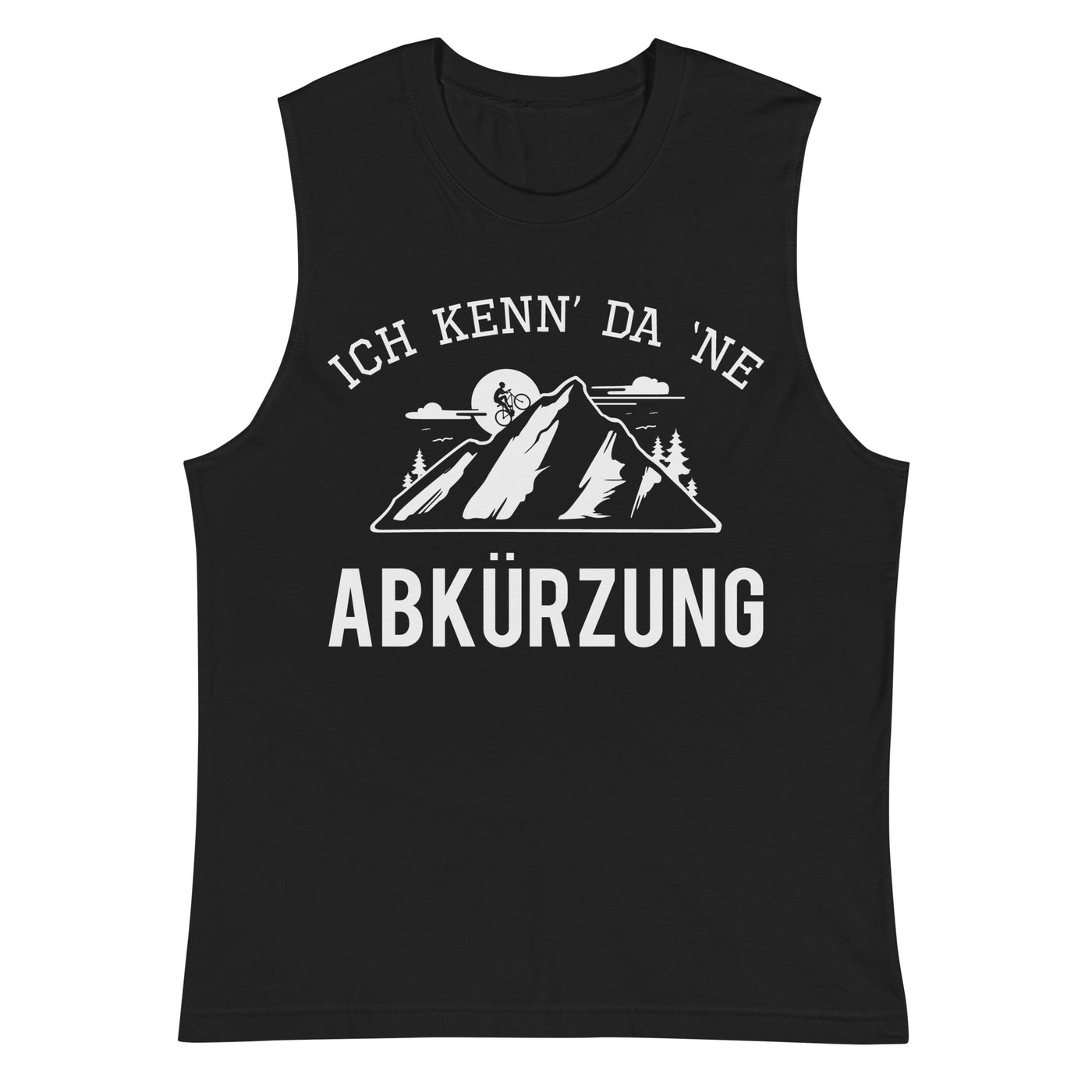 Ich kenn da ne Abkürzung - Muskelshirt (Unisex) mountainbike Schwarz