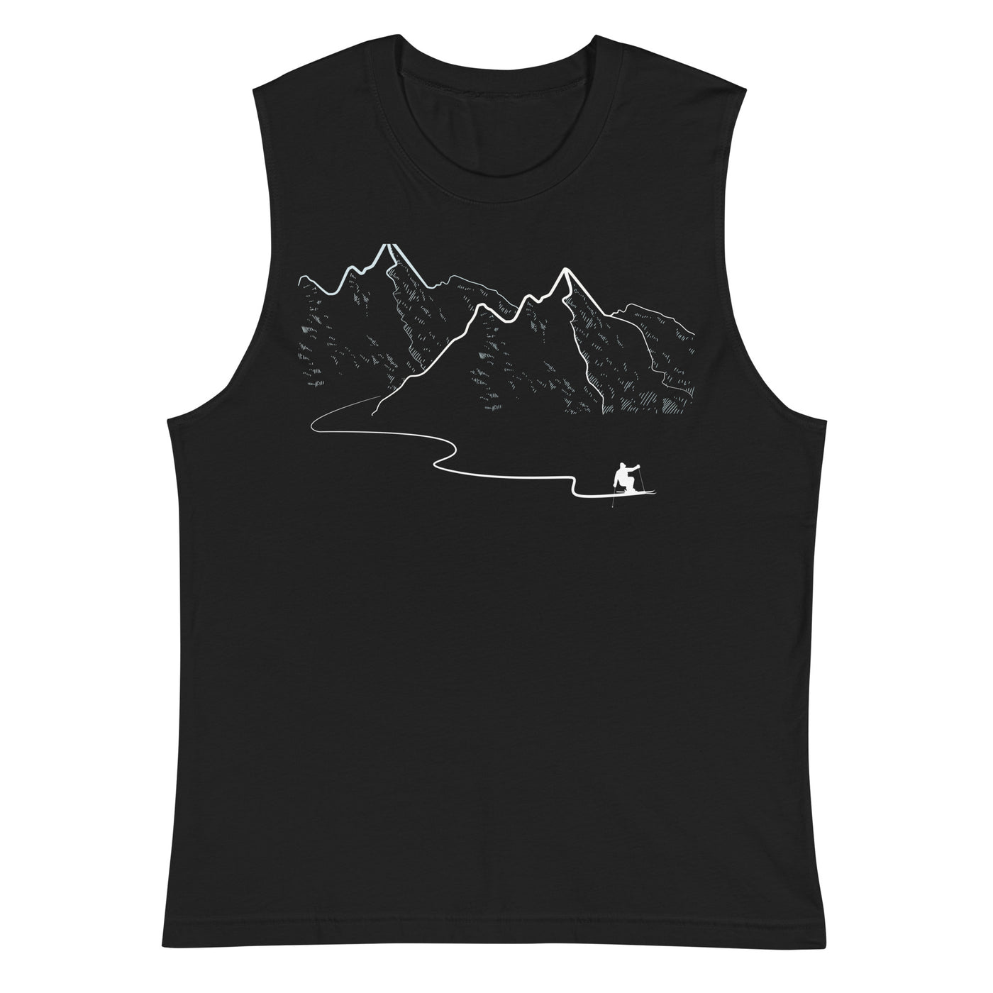 Schifahren - Muskelshirt (Unisex) ski Schwarz