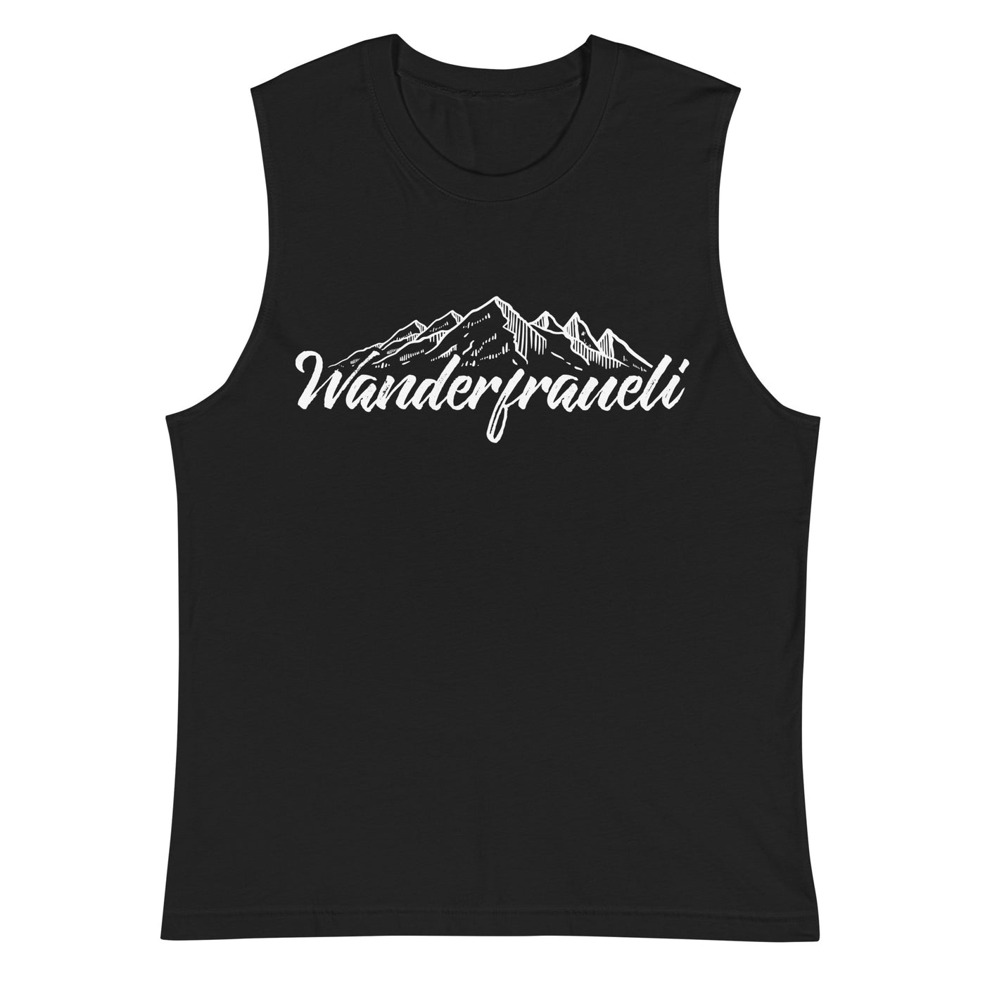 Wanderfraueli - Muskelshirt (Unisex) wandern Schwarz