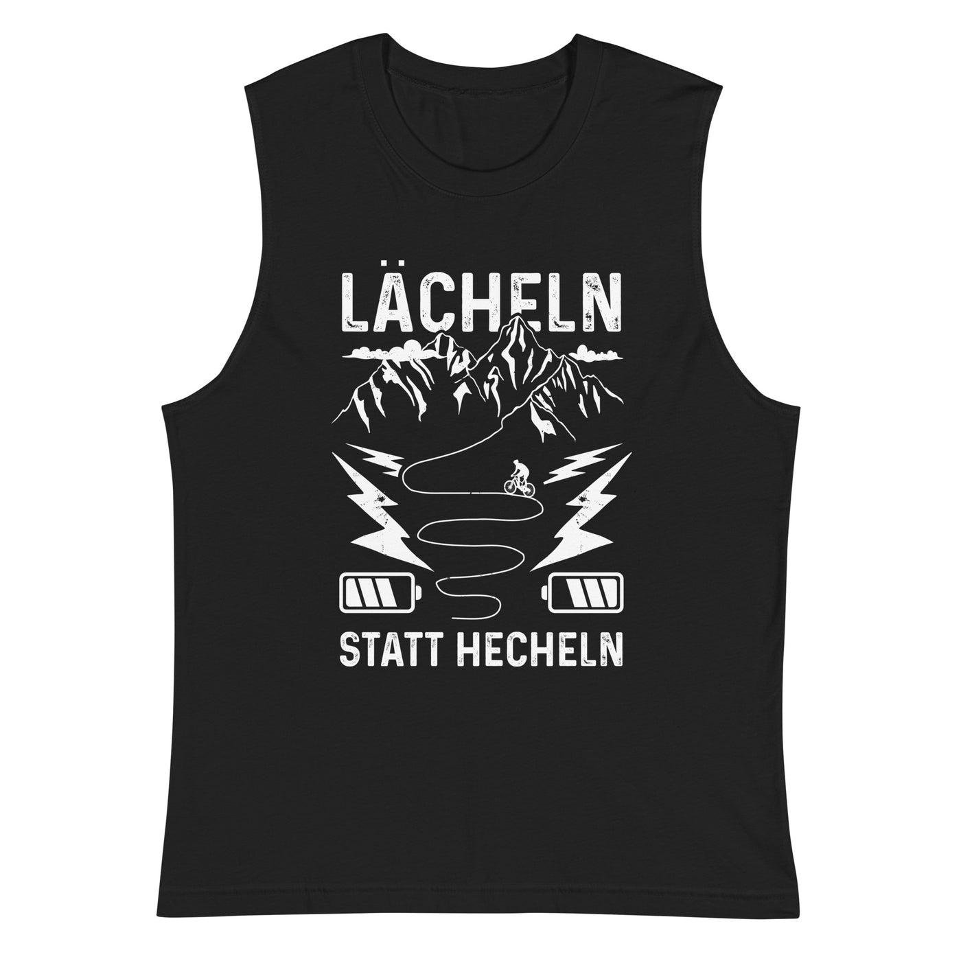 Lächeln statt hecheln - Muskelshirt (Unisex) e-bike Schwarz