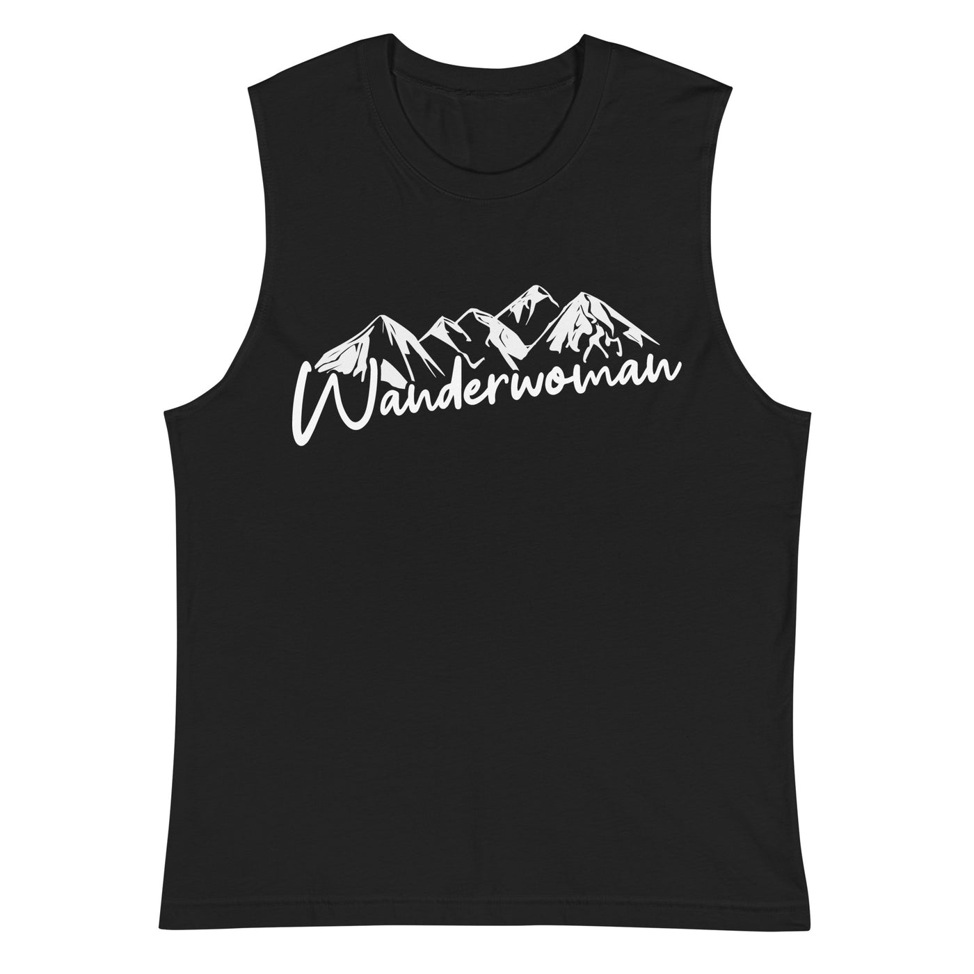 Wanderwoman - Muskelshirt (Unisex) berge wandern Schwarz