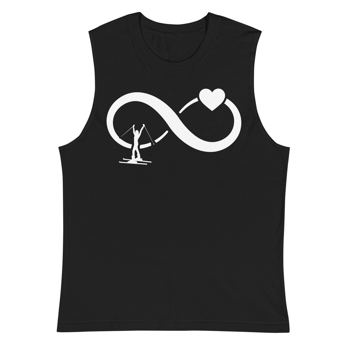 Infinity Heart and Skiing 1 - Muskelshirt (Unisex) klettern ski xxx yyy zzz Default Title