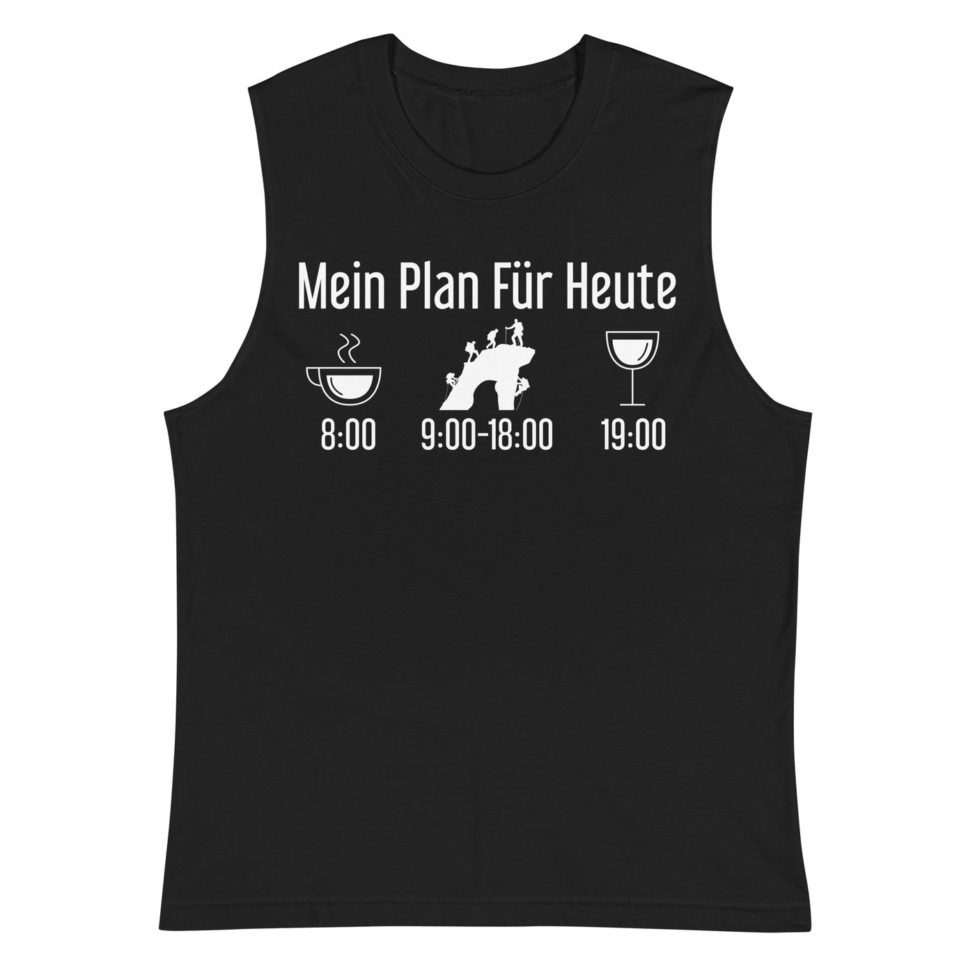 Mein Plan Für Heute 1 - Muskelshirt (Unisex) klettern xxx yyy zzz 2XL