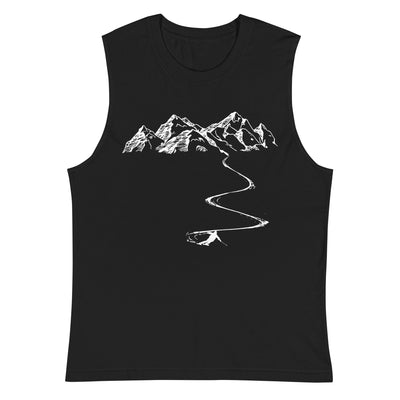 Berge - Kurve Linie - Skifahren - Muskelshirt (Unisex) klettern ski xxx yyy zzz 2XL