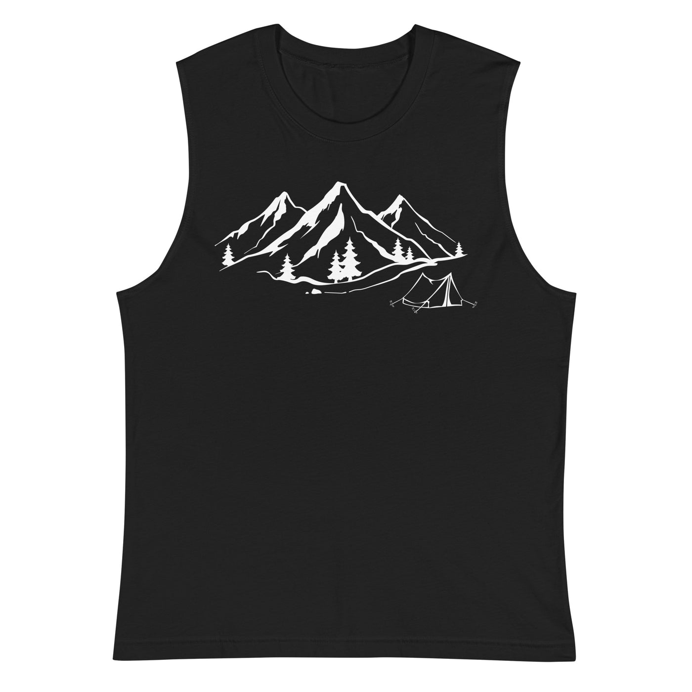 Berge 1 und Camping - Muskelshirt (Unisex) camping xxx yyy zzz 2XL