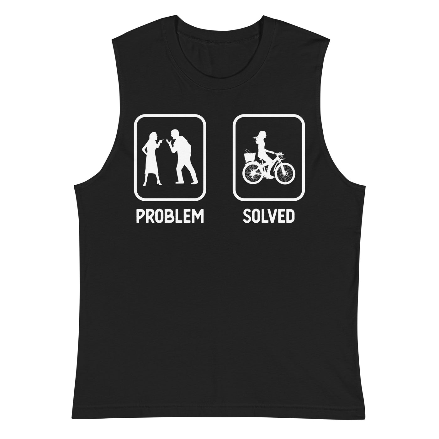 Problem Solved - Frau Radfahren - Muskelshirt (Unisex) fahrrad xxx yyy zzz 2XL