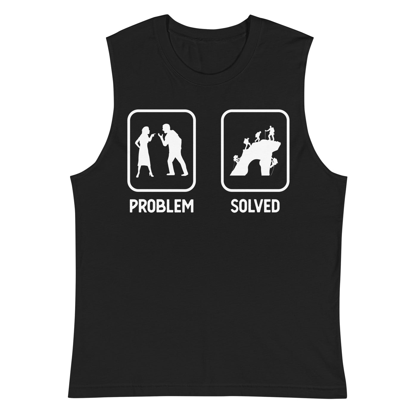 Problem Solved - Mann Klettern - Muskelshirt (Unisex) klettern xxx yyy zzz 2XL